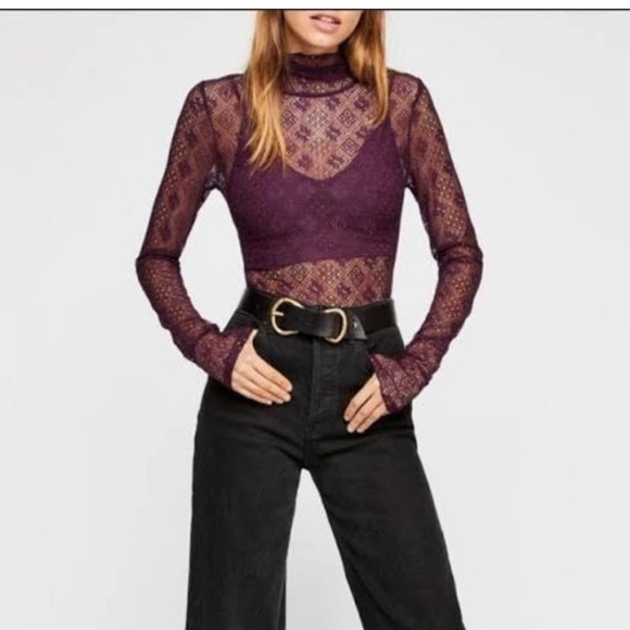Sexy Womens Sheer Rompers Jumpsuit Lace Turtle Neck Lace Up Zip Back Hollow Sexy Club Bodysuit Shirts Black Femme